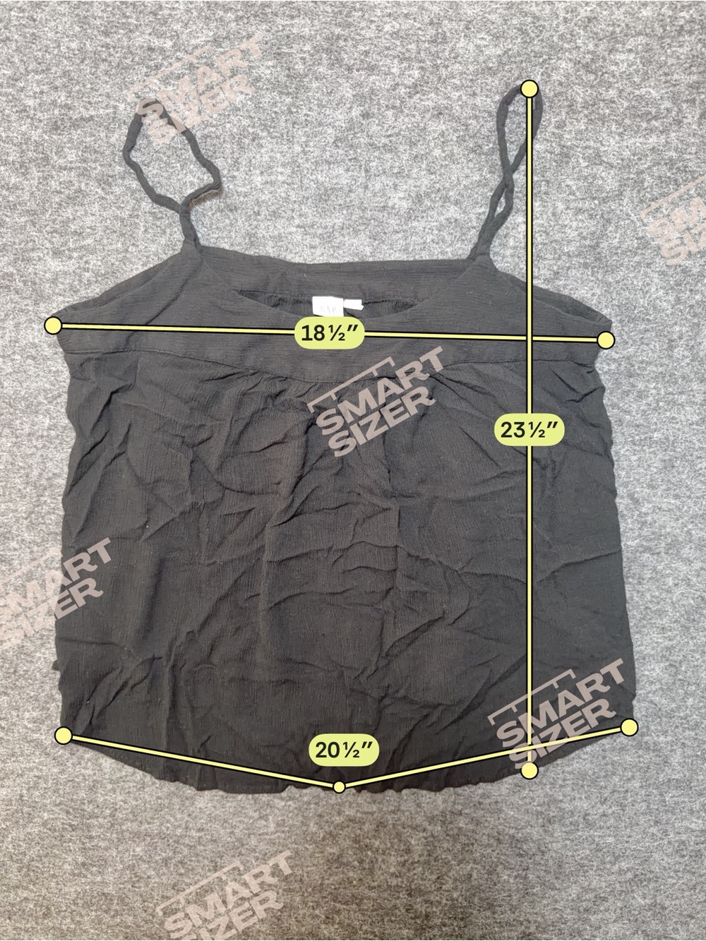 GAP Yoke Cami Women's True Black Braided-Strap Cami Top Size L Summer Casual - Picture 4 of 7